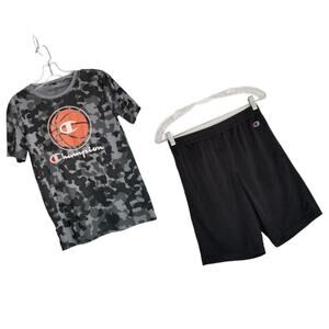 Champion Authentic Athleticwear T-shirt Basketball Shorts 2 Pc Bundle - Kids